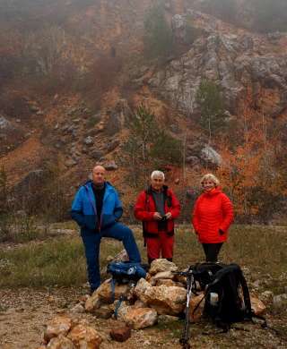 Pauza na výbeh a desiatu v kameňolome
