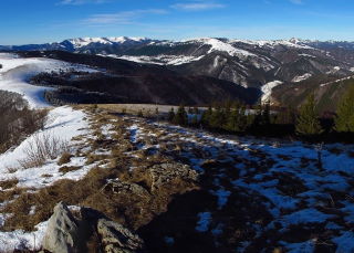 Stúpanie od Útulne pod Kečkou na vrch Kečka.