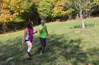 Hlavní ochutnávači v jabloňovom sade