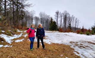 Príjemný zostup k autobusu