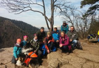 Účastníci túry na Tomášovskom výhľade