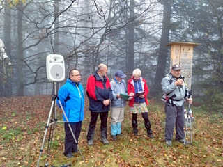 Pietna spomienka pri mohylke pod Lajoškou