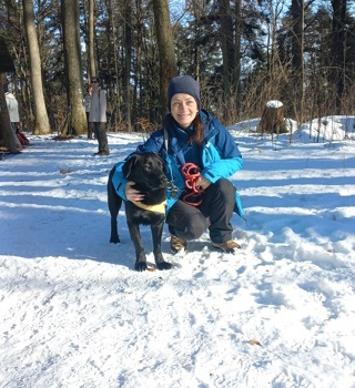 Zuzka so svojim miláčikom