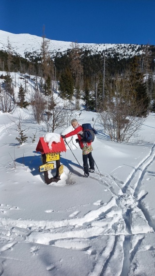 Vďaka vysokej mase snehu som vyššie ako smerovník