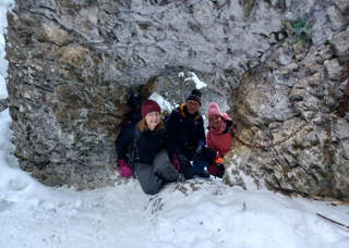 Skalné okno nebolo zamrznuté