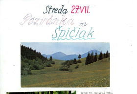 Pozvánka na Špičiak